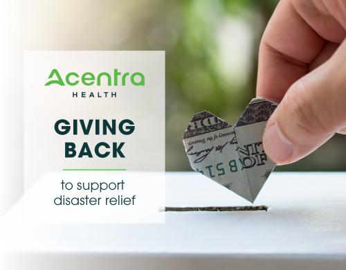Acentra Health Campaign Raises $31,000 to Help Southeastern U.S. Communities Recover from Hurricane Devastation