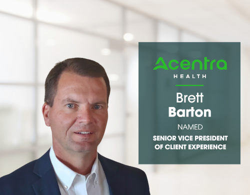 Acentra Health Names Brett Barton as Senior Vice President of Client Experience